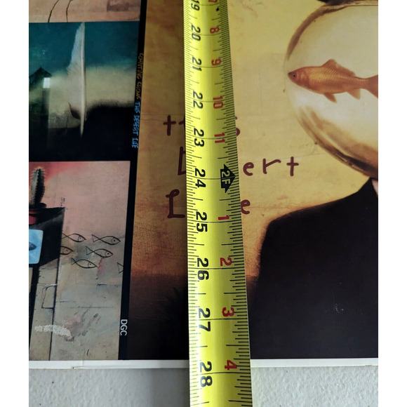 Counting Crows Band SIGNED 1990's Uncut LP Sleeve THIS DESERT LIFE 28" ⭐ COA LOA - Picture 12 of 13